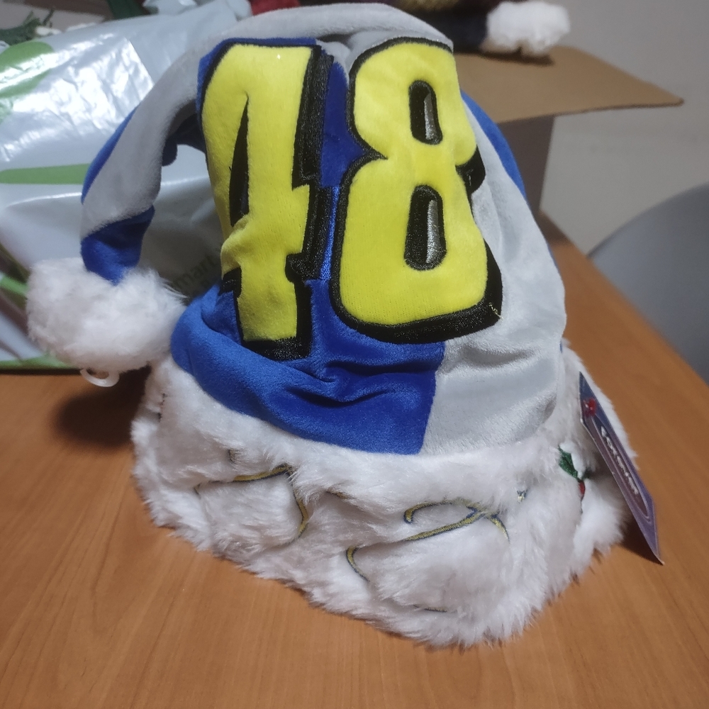 Jimmie Johnson Santa hat